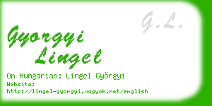 gyorgyi lingel business card
